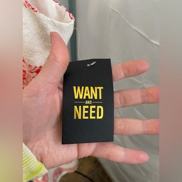 Want and Need red and white striped tank dress size XL NWT - Picture 2 of 8